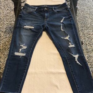 Frayed jeans, 4 petite
